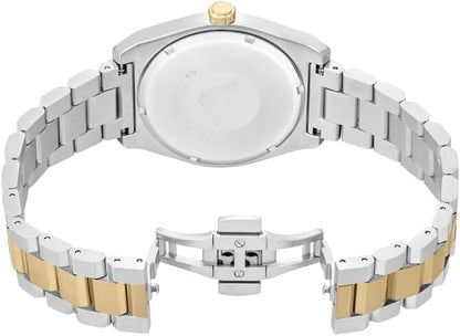 Emporio Armani Herrenuhr 3-Zeiger-Werk Edelstahl zweifarbig