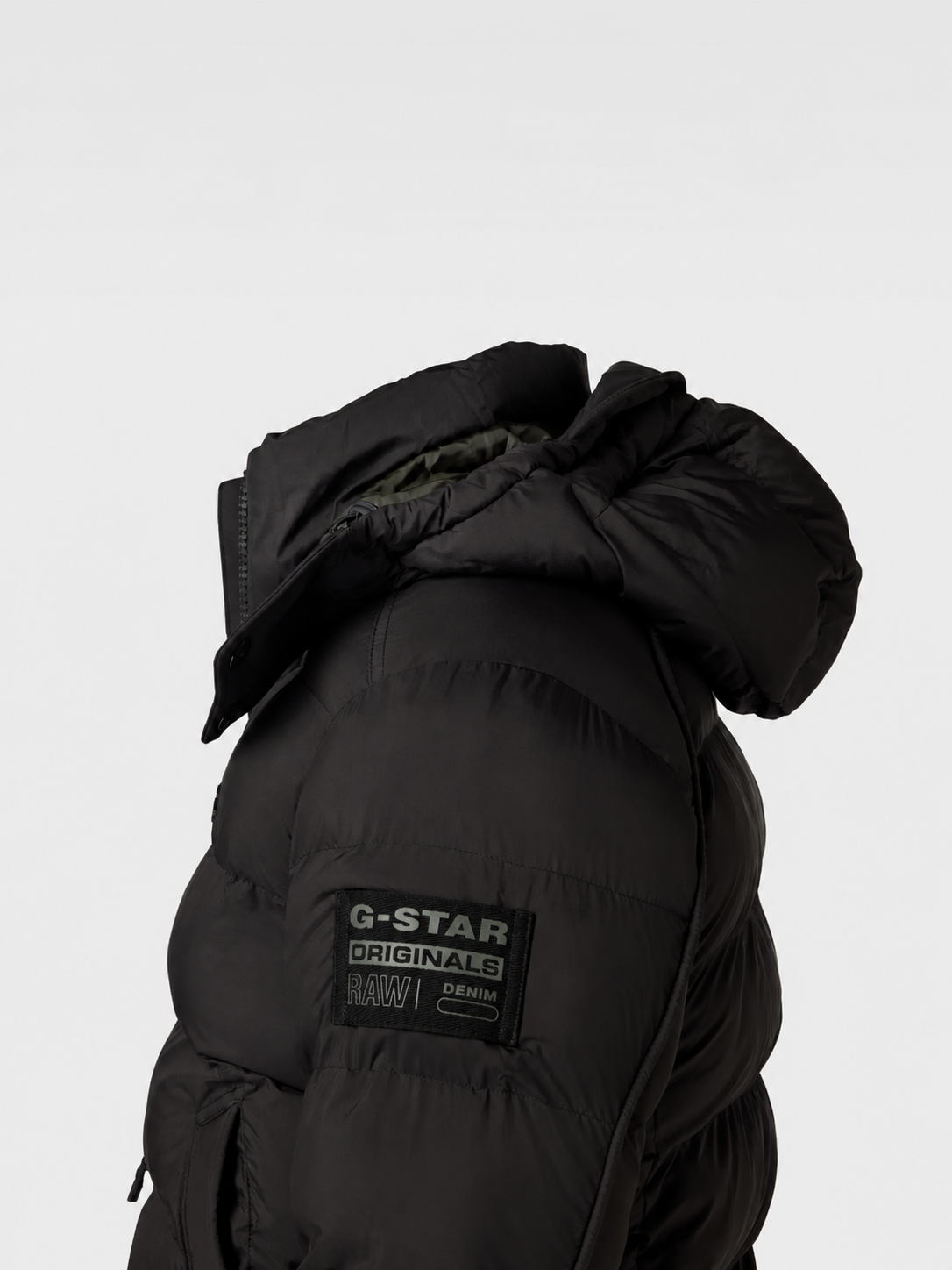 G-Star RAW Steppjacke mit Label-Details Modell 'Whistler' in black