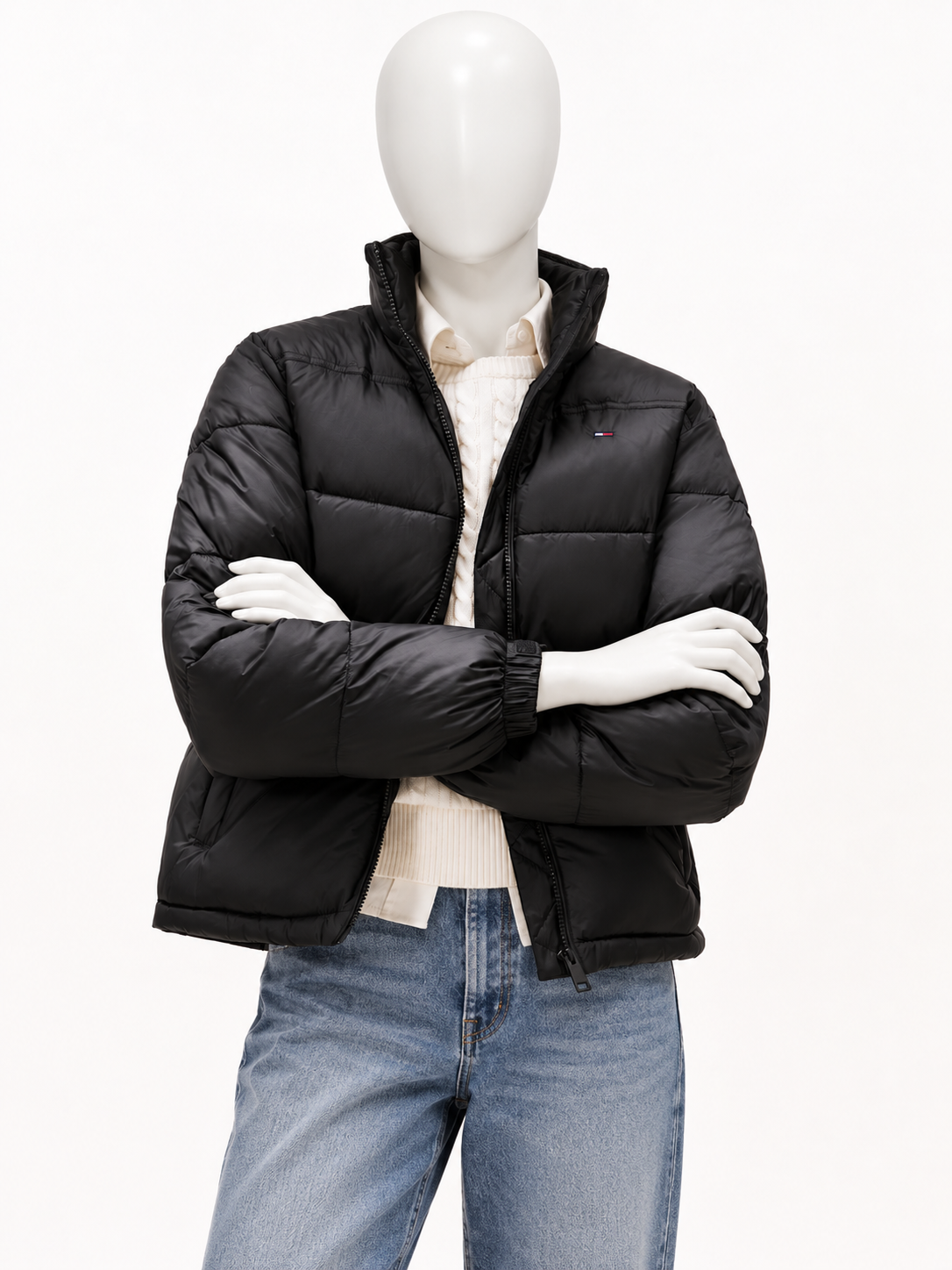 Tommy Jeans Damen Packaway Puffer Jacke mit Kapuze